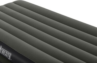 Надувний матрац Bestway TriTech Connect and Rest 3-в-1 | Міцний матеріал | Регульовані пряжки | 2 матраци в комплекті | Сірий колір | 188 x 99 x 25 см