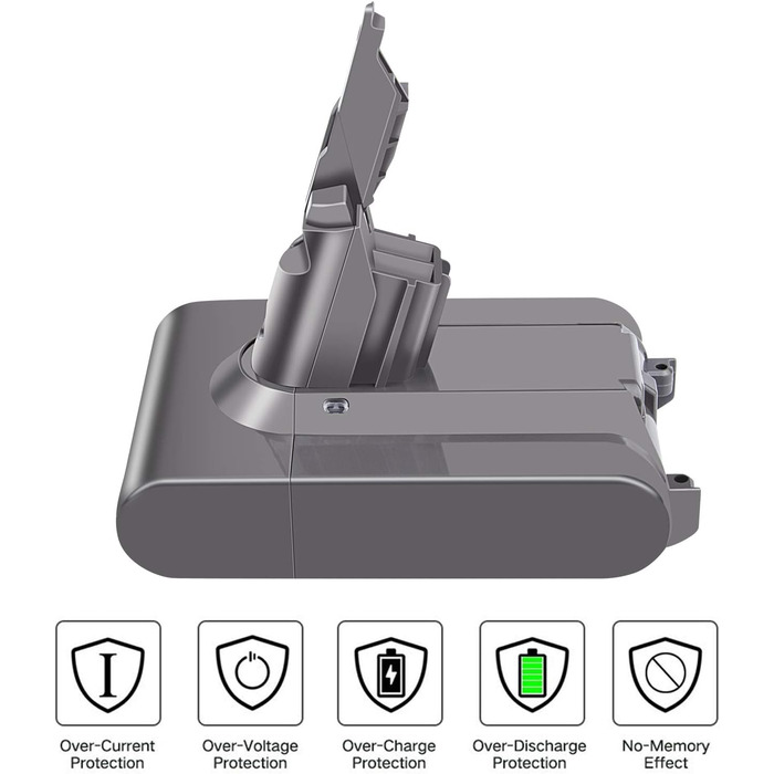 Акумулятор ARyee V7 сумісний з пилососами Dyson V7 Trigger, V7 Animal, V7 Fluffy, V7 Motorhead (з щіткою, пре-фільтром та післяфільтром)