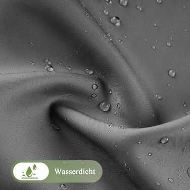 Шторка для душу AooHome 180x200 см, текстиль, сіра. Водостійка, з градієнтом кольору, антигрибкова, з 12 кільцями. Підходить для ванної кімнати.