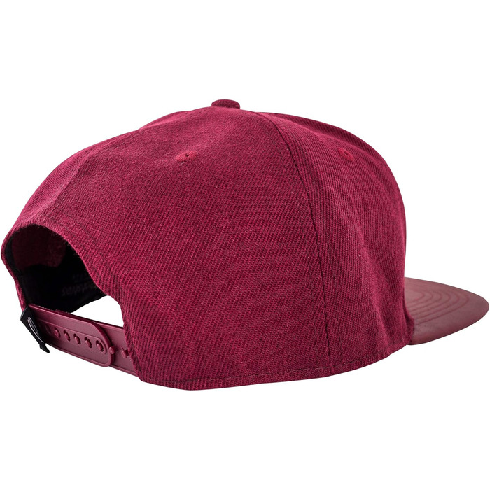 Кепка бейсболка Blackskies® Vanguard Snapback з замком, бордовий колір, чоловіча/жіноча, унісекс, для вулиці, відпочинку, літа, з матеріалу замша/штучна шкіра, один розмір