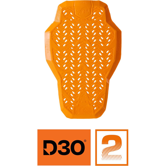 Мотозахист спини Furygan D3O EVO Level 2, сертифікований, гнучкий, легкий, помаранчевий, 2024