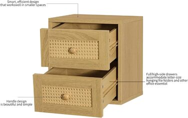 Magic DIY Cube Storage Organizer, Stackable Cubes for Home, Books, Clothes, Toys, Modular Storage System, Closet Organizer, Bookshelf, Closet (French (Yellow Oak, Rattan Drawer Cubes))