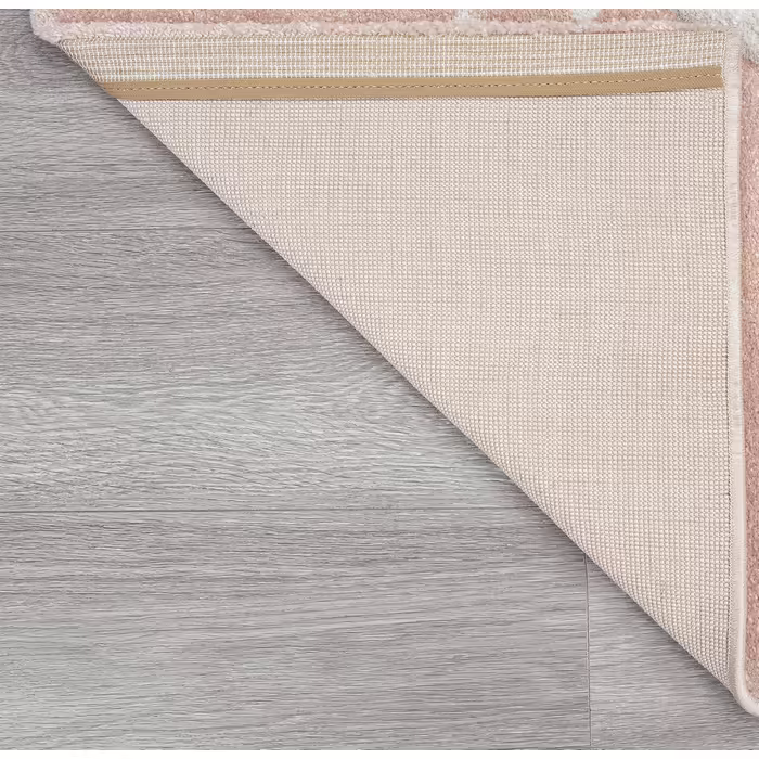 Monde Kids Modern Soft Children's Carpet, Soft Pile, Easy to Clean, Colorfast, Vibrant Colors, Rainbow Pattern, Pink, 120 x 170 cm