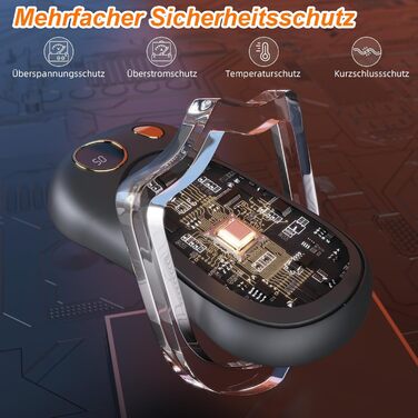 Електричні грілки для рук, 2 шт. 10000mAh з USB-C, цифровим дисплеєм, 3 режими нагріву, багаторазові для зими, подорожей та активного відпочинку