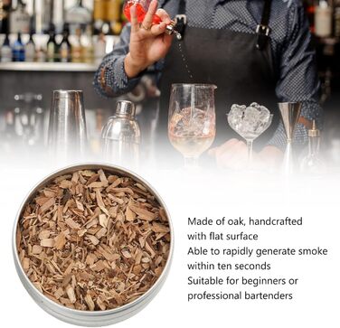 Тріски для коптирки та коктейльного смокера, 8 смаків, тріски з дерева, тріски для смокера, легко використовувати, тріски для віскі