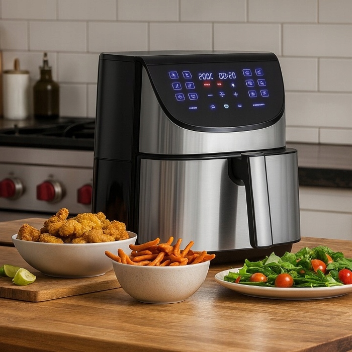 Аерофритюрниця Air Fryer 8L XXL: безмасляна фритюрниця з 12 програмами
