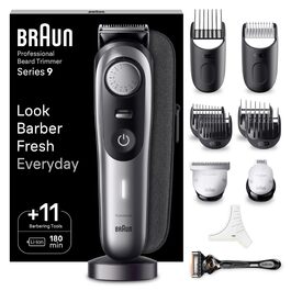 Триммер для бороди Braun Series 9 BT9565: професійний набір 14 насадок, титанове лезо, до 180 хв роботи, водонепроникний