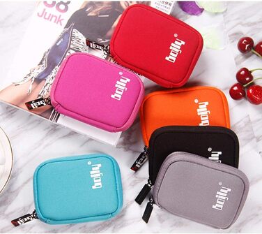 Водонепроникний органайзер для USB-накопичувачів та аксесуарів, 9 відділень, чорний (Small, red)