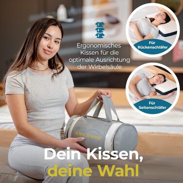 ALFA Sleep Orthopedic Pillow [The Flow Pillow] Ergonomic Neck Pillow made of Memory Foam, Reversible Pillow, Pillow, Side Sleeper Pillow & Back Sleeper Pillow