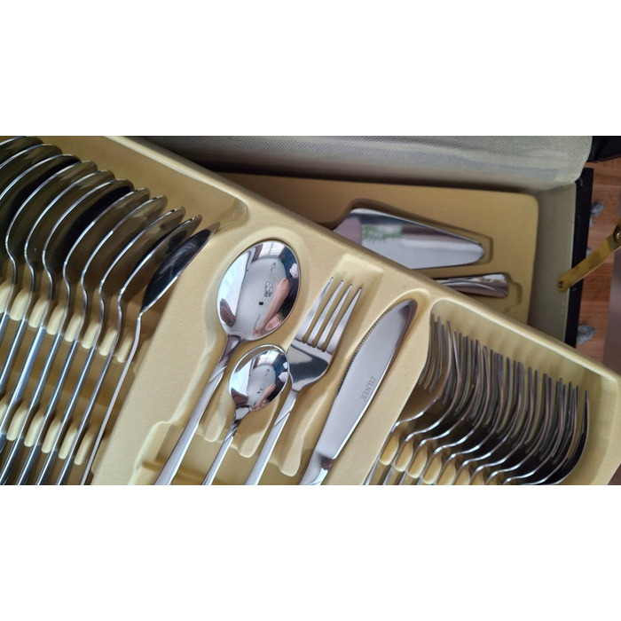 Набір столових приборів Zilner у кейсі, 72 предмети