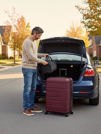 Набір валіз REDOLZ Essentials 11, темно-синій, 3 шт. (56 см + 76 см, розширювана)