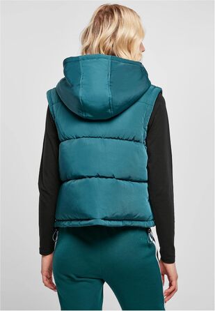 Жіночий жилет Urban Classics з переробленого твіду з пуховою оббивкою, розмір XL, колір jasper