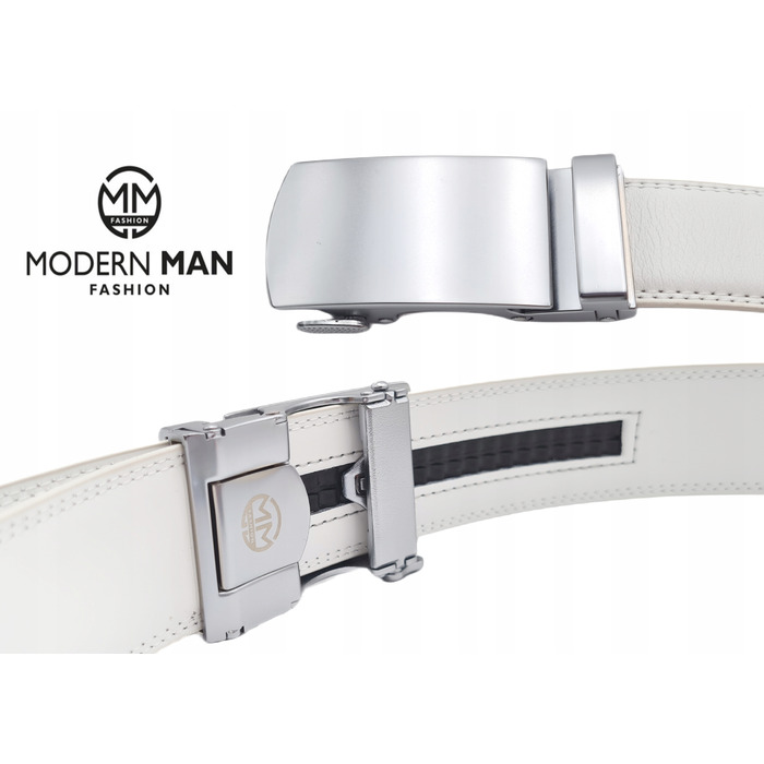 Чоловічий ремінь Modern Man, білий