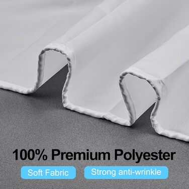 Шторка для душу DUFU, водонепроникна, миється | Швидковисихаюче поліестерне полотно з 12 гачками | Напівпрозора захисна шторка для ванни (180x200 см, Темно-сірий)