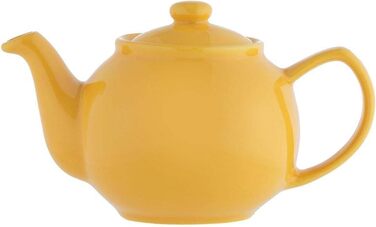Price & Kensington English Teapot for 2, made from high-quality stoneware, teapot with glossy glaze, Rockingham, microwave and dishwasher safe, Vintage Teapot Maker (2 cups, Yellow)