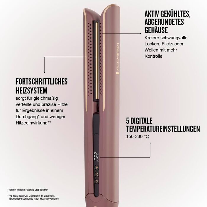 Випрямляч для волосся Remington AIRvive S8930 з іонізацією та керамічним покриттям (150-230°C)