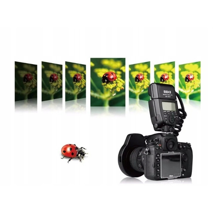 LED-спалах TTL Meike MK-14EXT для макрофотографії, для CANON