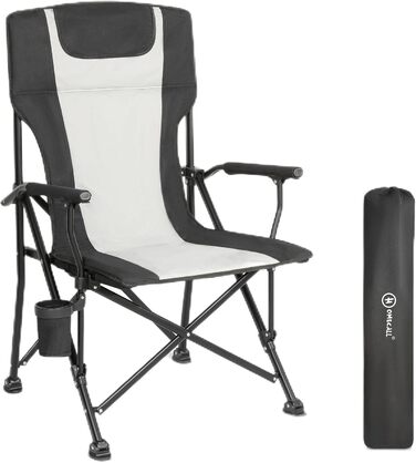 Крісло Homecall 30019, чорний/кремовий, висока спинка чорний/білий, висока спинка