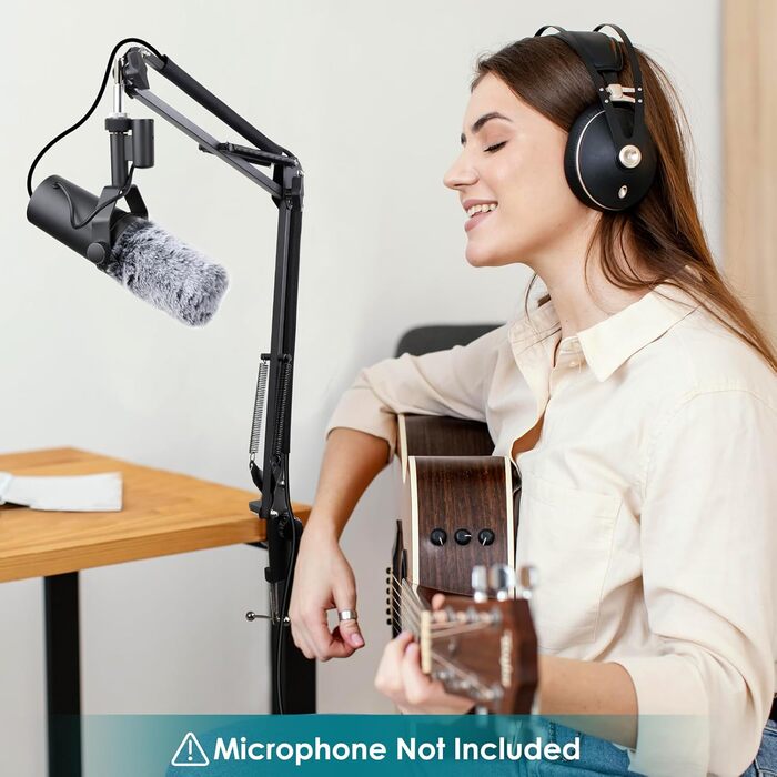 Шарнірний мікрофонний тримач YOUSHARES для Shure SM7B з поп-фільтром та кабелеутримувачами, для студійної звукозапису
