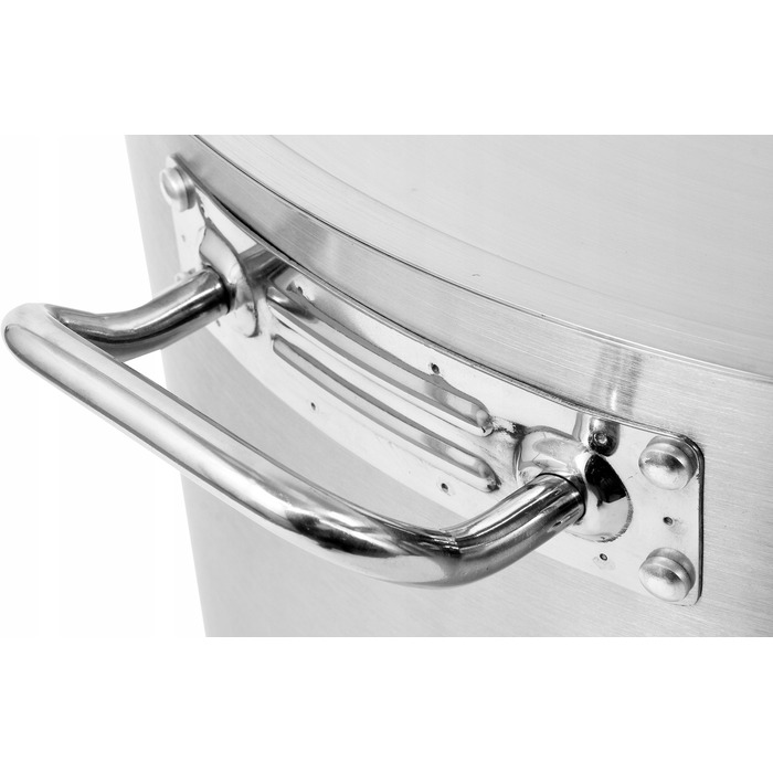 Низька каструля з кришкою, нержавіюча сталь 21/0, 24x11 см, 5 л YATO YG-00041