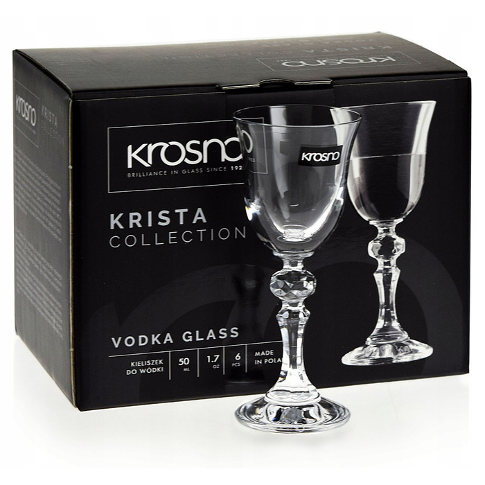 Набір стопок для горілки Krista Krosno, 6 шт. (50/60 мл)