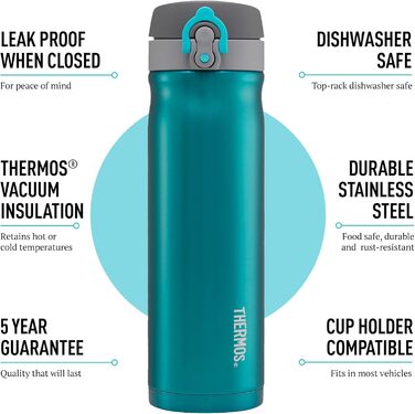 Stainless Steel Insulated Tumbler - 470ml Green - Leakproof