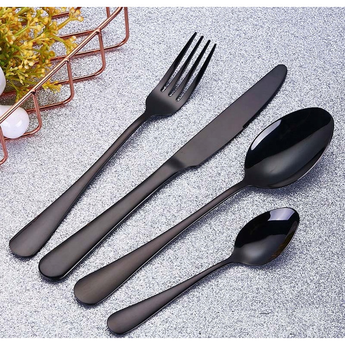 Набір столових приборів Martimar High Quality Black, 24 предмети
