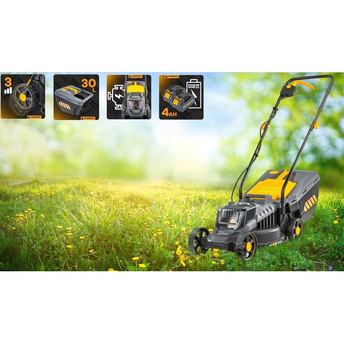 Акумуляторна газонокосарка Powermat 32 см