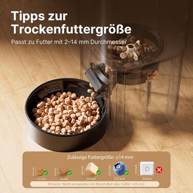 Автоматичний кормушка для котів та собак з Wi-Fi, 5 л, керування через додаток, 1-10 прийомів їжі на день