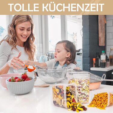 Набори контейнерів для зберігання Caliyo з кришкою, 24 шт. - герметичні контейнери для продуктів, кухонні бокси-органайзери, BPA Free