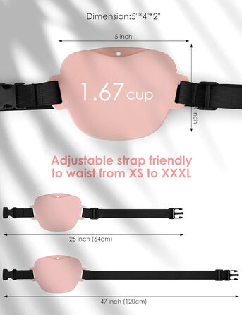 Сумка для ласощів для собак Gobeigo з кликером для дресирування, на пояс, рожева