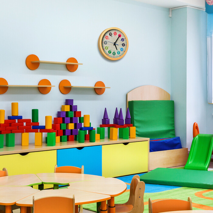Relaxdays Colorful Wall Clock for Children