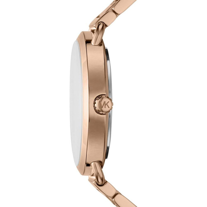 Жіночий наручний годинник Michael Kors Portia (37 мм, рожеве золото та глітер)