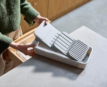 Органайзер для столових приборів Joseph Joseph DrawerStore з блоком для ножів, розширюваний, з переробленого пластику, компактний