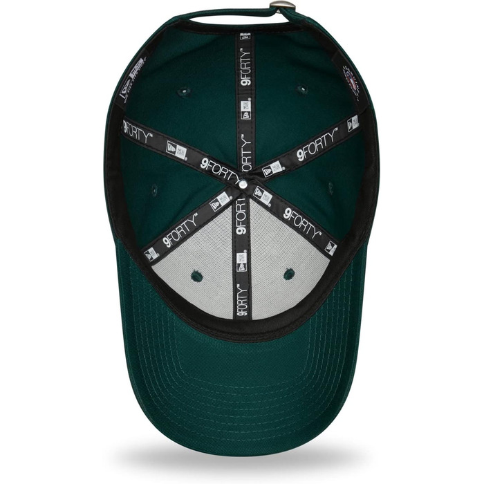 Кепка New Era 9Forty Yankees Essential - бейсболка з вигнутим козирком, MLB, чоловіча, металева застібка, Forest Green