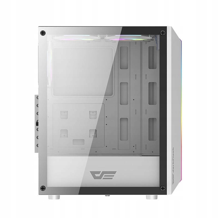 Корпус для комп'ютера darkFlash DK151 LED білий, Midi Tower, 3 RGB вентилятори