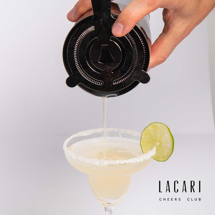 Cocktail Set | Boston Shaker Premium Bartender Set 17-Piece in Black | Lacari ORIGINAL Cocktail Shaker made of Stainless Steel | Shaker, Jigger, Pourer, Strainer, Muddler, Tongs, and more | Cocktail Accessories