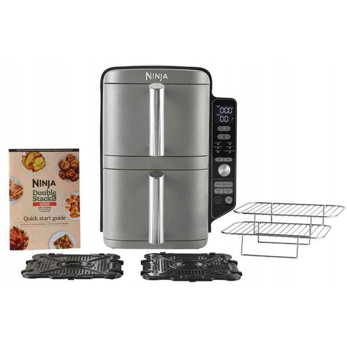 Аерофритюрниця Ninja SL400EU 2470 Вт, 9,5 л, сріблясто-сіра