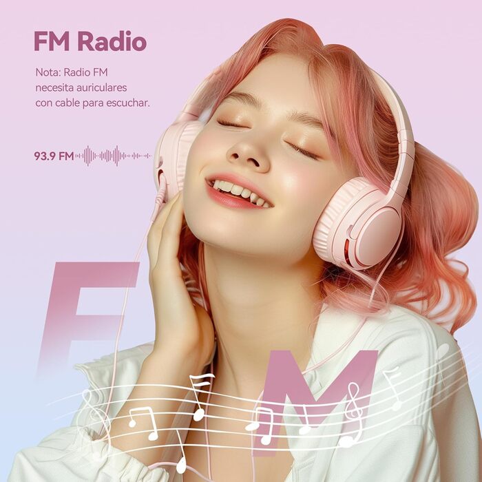 MP3 плеєр AGPTEK 64GB Bluetooth 5.3, 2.4