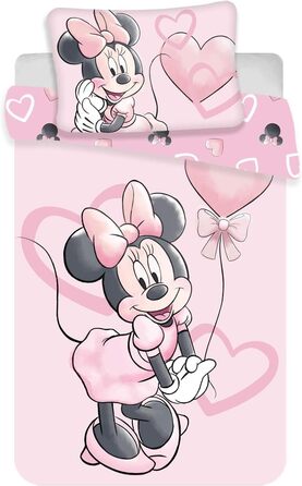 Беттвяшка Міккі Маус (Minnie Mouse), 100% бавовна, комплект 2 шт. (100x135 см + 40x60 см), дитяча, мультфільм
