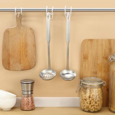 Набір кухонних аксесуарів Pleafind 4 шт. з нержавіючої сталі (304) - ложка, шумовка, лопатка, ложка для супу