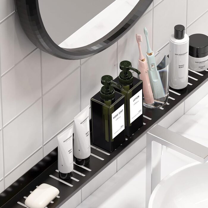 Дозатор мила настінний Anhow 3er PETG, набір 3 шт., зелений, 500 мл, без свердління, для кухні/ванної кімнати