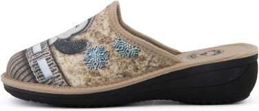 Жіночі халапи JOMIX Winter - зручні та теплі домашні тапочки, Італія, 37 EU, бежевий колір