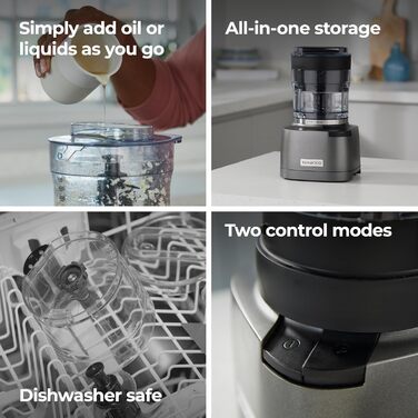 Електричний міні-подрібнювач Kenwood Easy Chop CHP61.100WH, білий, 800 Вт, 0,5 л