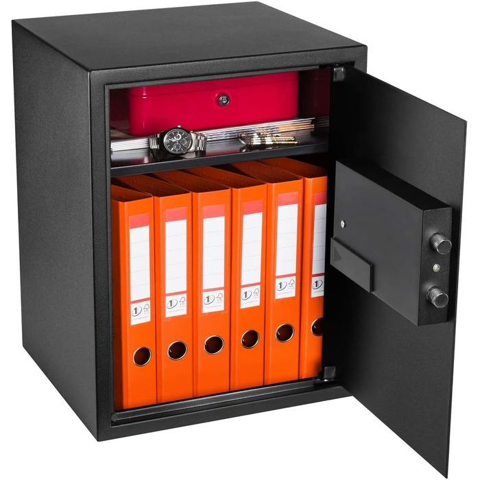 Домашній сейф HomeSafe HV24E з електронним замком, 20x44x38 см. Захист для грошей, прикрас, документів та ноутбука (50x35x35 см)