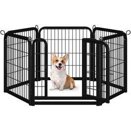 Лягу для цуценят Yaheetech, 12 секцій, 63 см, з 2 дверцятами, автоматичним замком, розкладний, для квартири та саду