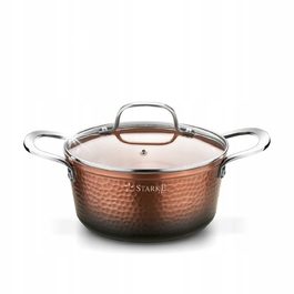 Міцний сотейник для духовки та індукції Starke Pro Glossy Copper, 1,6 л, 18 см