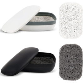 Водонепроникні мильниці для подорожей TUZHE (2 шт.) з ситом та мішечком для мила з сизалю - для дому та в дорогу