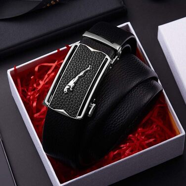 Чоловічий шкіряний ремінь Jaguar з металевою пряжкою: надійний аксесуар для повсякденного та ділового стилю