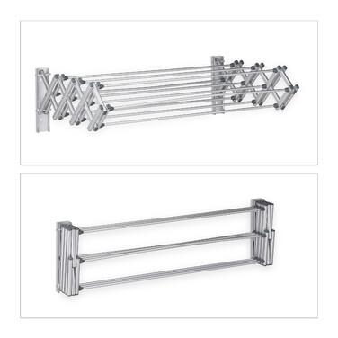 Relaxdays Clothes Rail Wall Mount